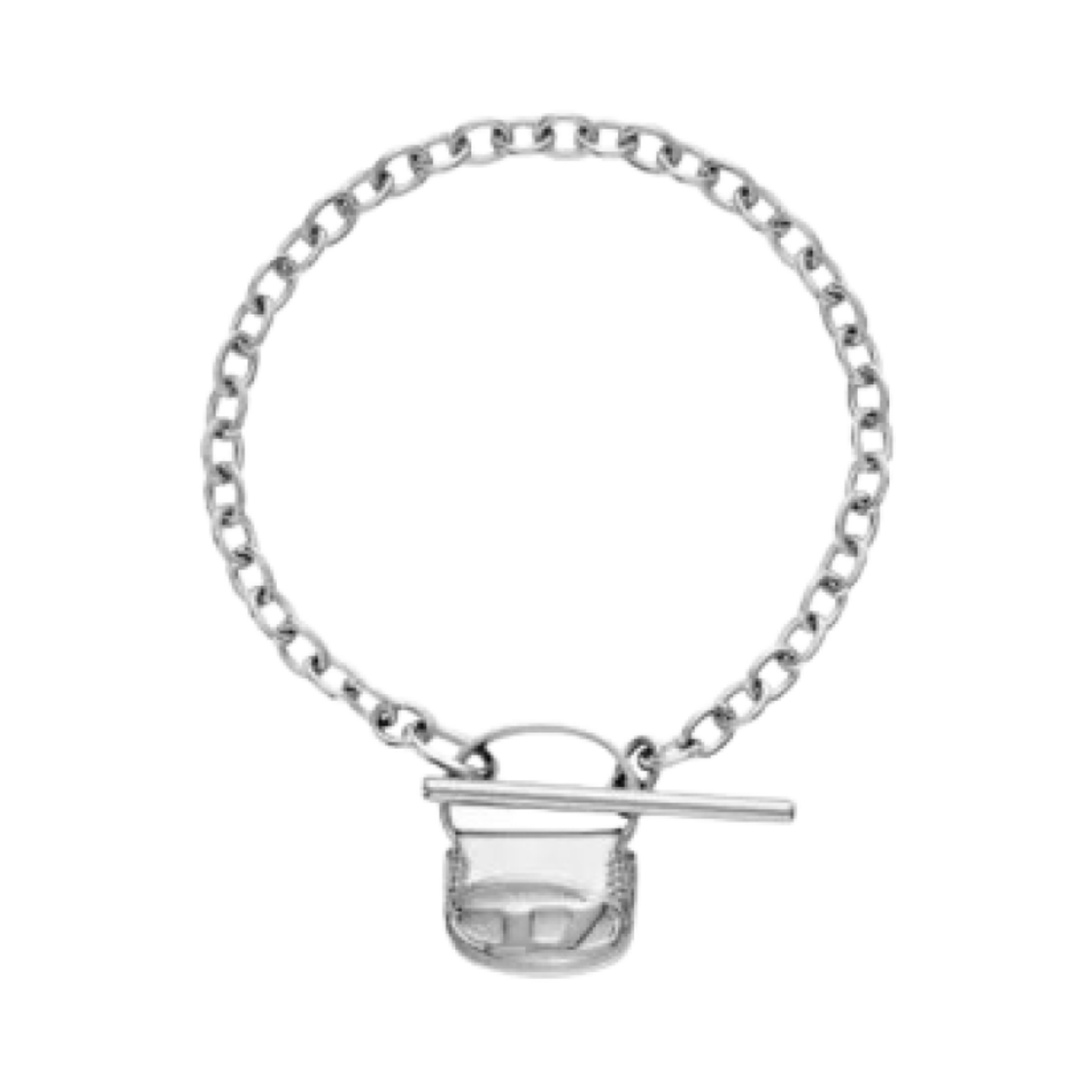 디젤 DX1592040 스테인리스 스틸 브레이슬릿 실버(Diesel DX1592040 Stainless Steel Bracelet Silver)