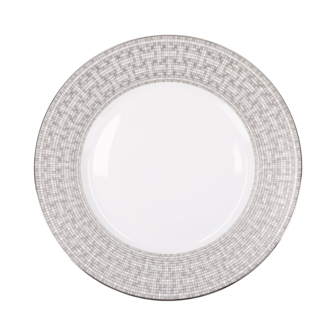 IT7E74IHQSTE Hermes Mosaïque au 24 Platinum Dinner Plate