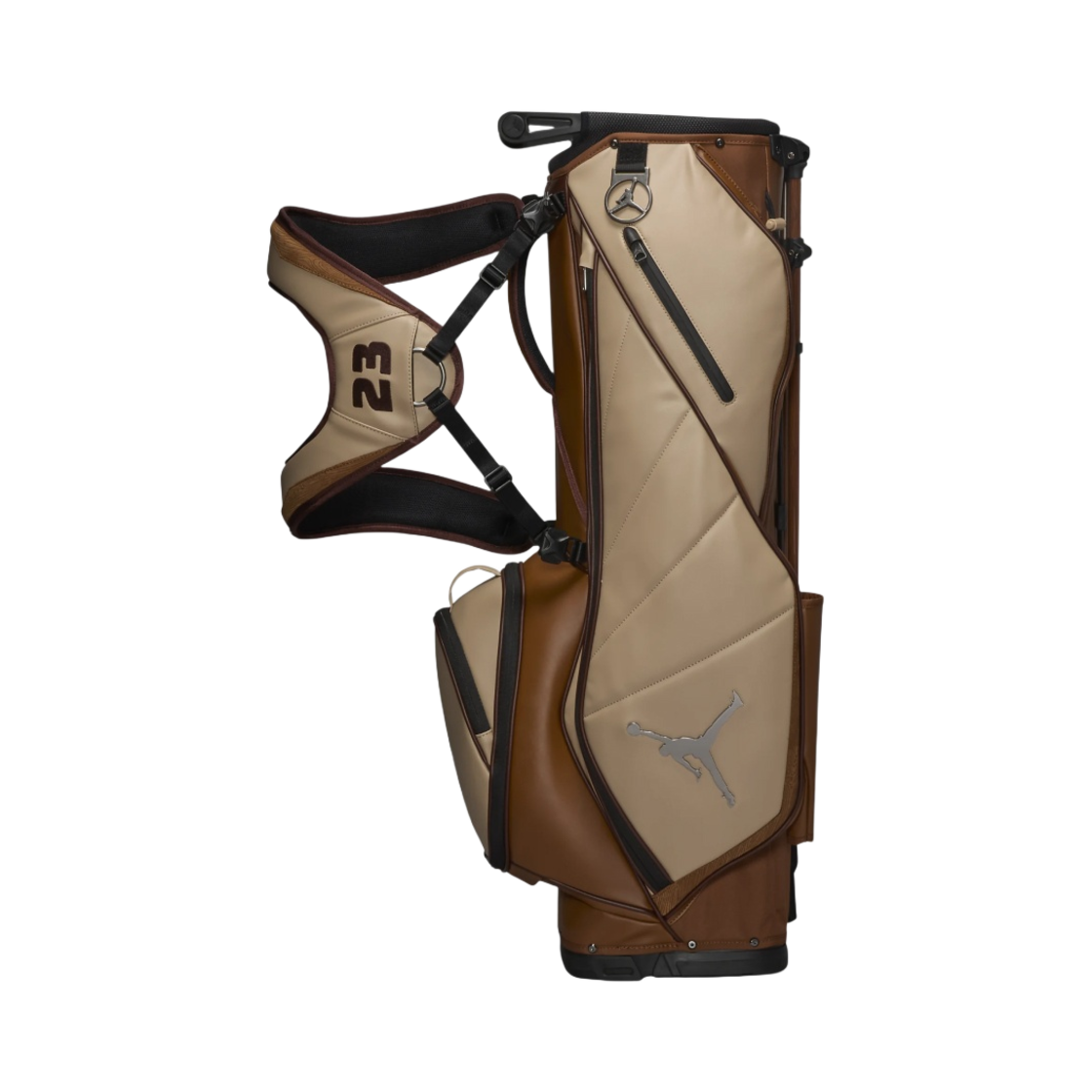 나이키 조던 페이드 어웨이 럭스 6-웨이 골프 백 브라운(Nike Jordan Fade Away Luxe 6-Way Golf Bag Brown)