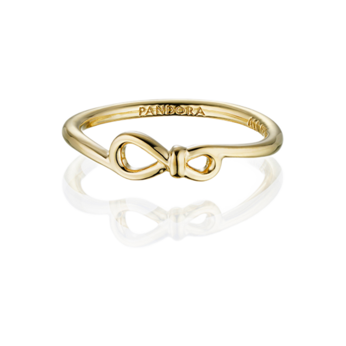 (W) 판도라 인피니티 노트 링 골드 플래팅((W) Pandora Infinity Knot Ring Gold Plated) - 1