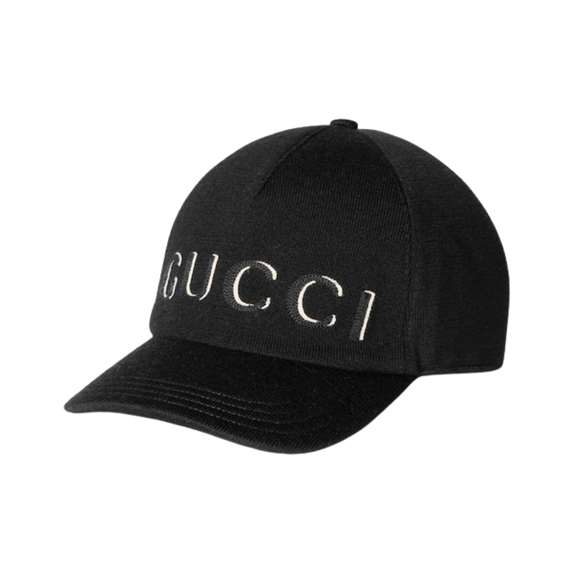 구찌 자수 울 베이스볼 햇 블랙(Gucci Embroidered Wool Baseball Hat Black)