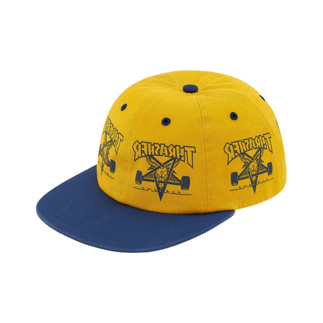 슈프림 x 트레셔 6-패널 캡 골드 - 21FW(Supreme x Thrasher 6-Panel Gold - 21FW) - 1