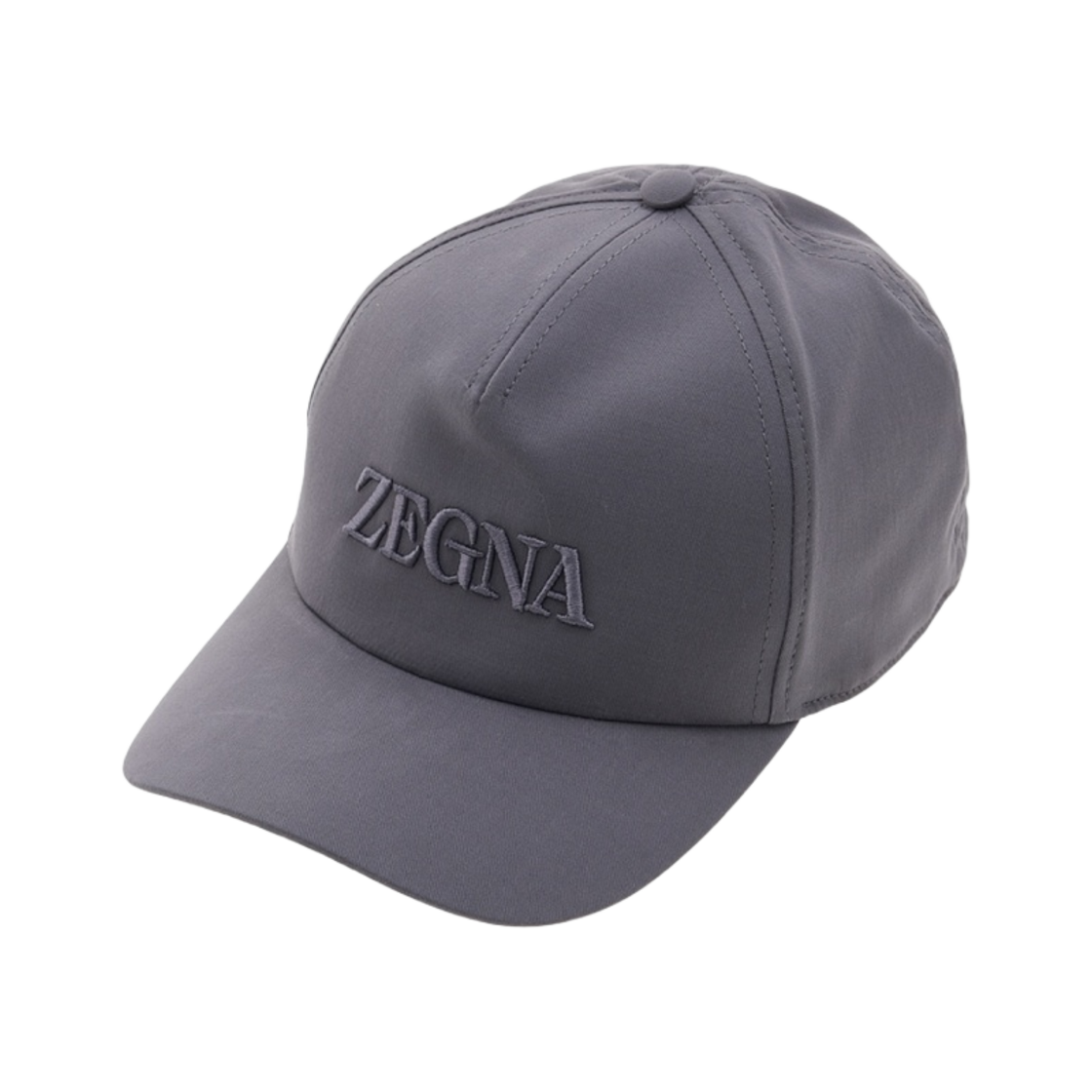 Z4I05H-B4F-GR2 Zegna Logo Baseball Cap Grey