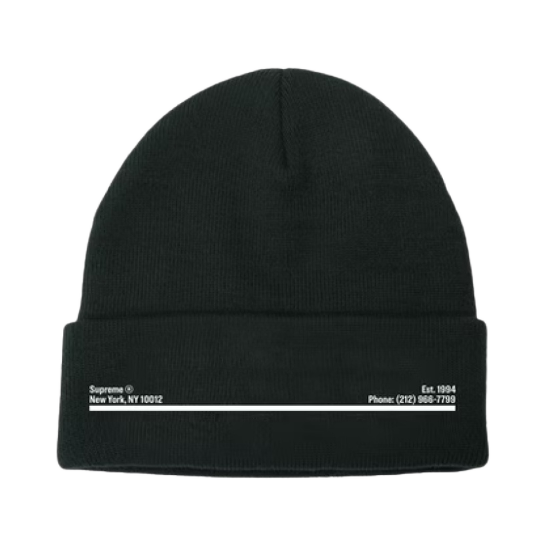 슈프림 뉴에라 샵 비니 뉴욕시티 블랙 - 20FW(Supreme New Era Shop Beanie New York City Black - 20FW) - 1