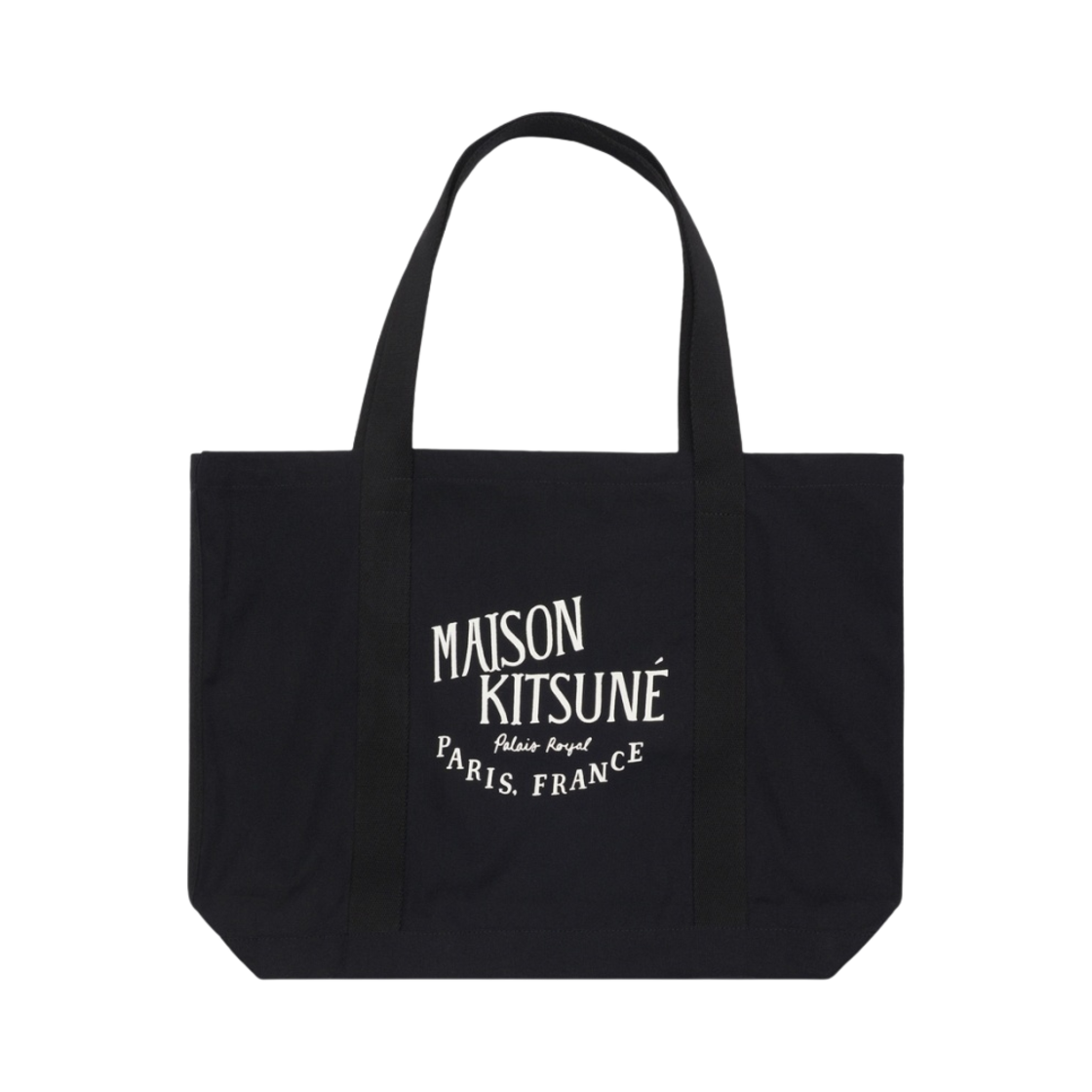 GU05125WW0008-P199 Maison Kitsune Palais Royal Shopping Bag Black