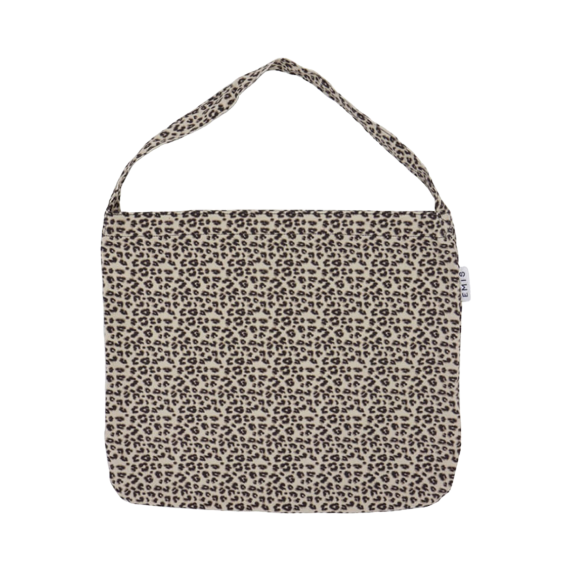 이미스 레오파드 코듀로이 에코백 크림(Emis Leopard Corduroy Eco Bag Cream)