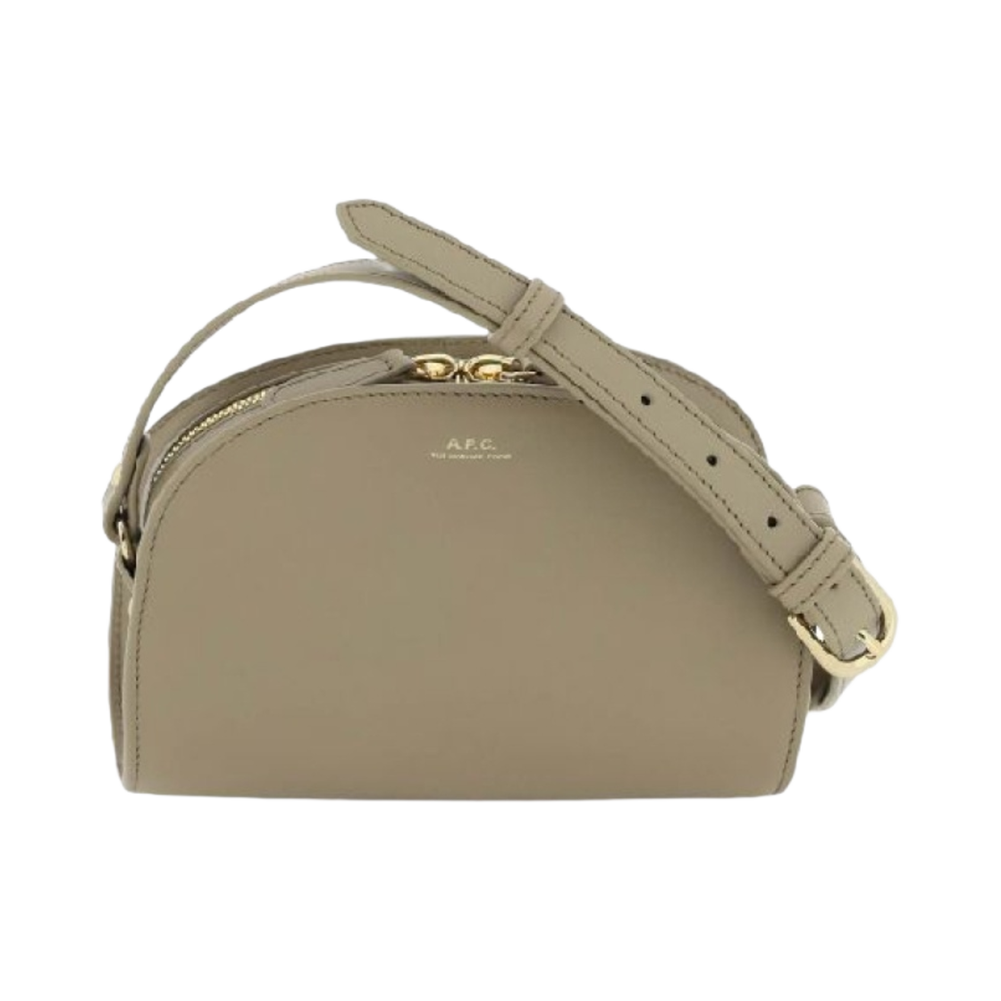아페쎄 데미룬 미니백 베이지 그레이(A.P.C. Demi-Lune Mini Bag Beige Grey)