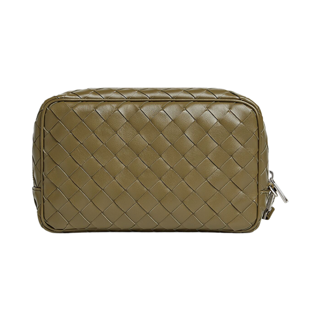 보테가 베네타 인트레치아토 스몰 파우치 리스틀릿 알지(Bottega Veneta Intrecciato Small Pouch with Wristlet Algae) - 2