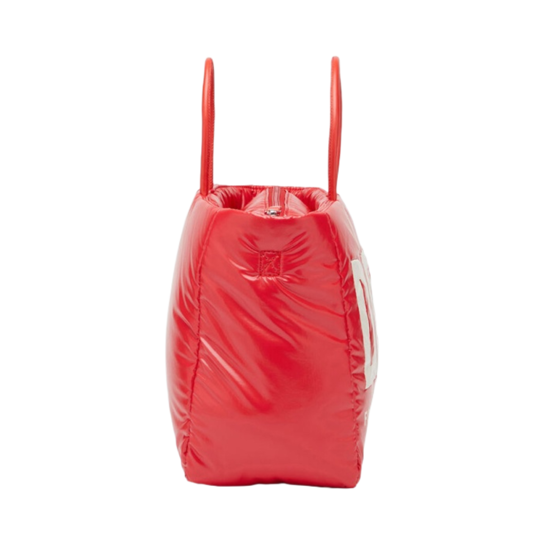 디젤 퍼프 DSL 미디움 토트백 인레이드 로고 레드(Diesel Puff DSL Medium Tote Bag with Inlaid Logo Red) - 2