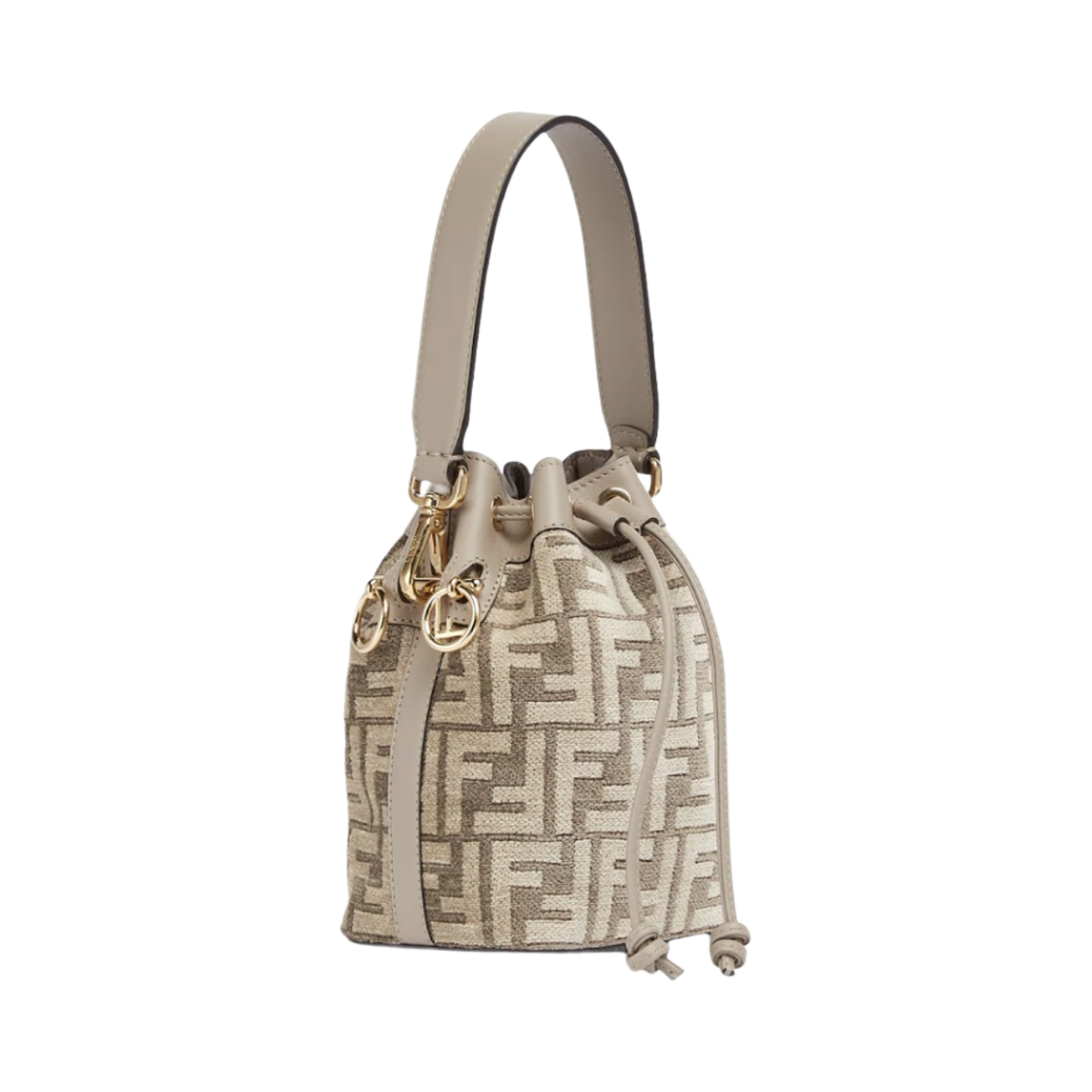 펜디 몬트레조 도브 그레이 테피스트리 패브릭 미니백 베이지(Fendi Mon Tresor Dove Grey Tapestry Fabric Mini Bag Beige) - 2
