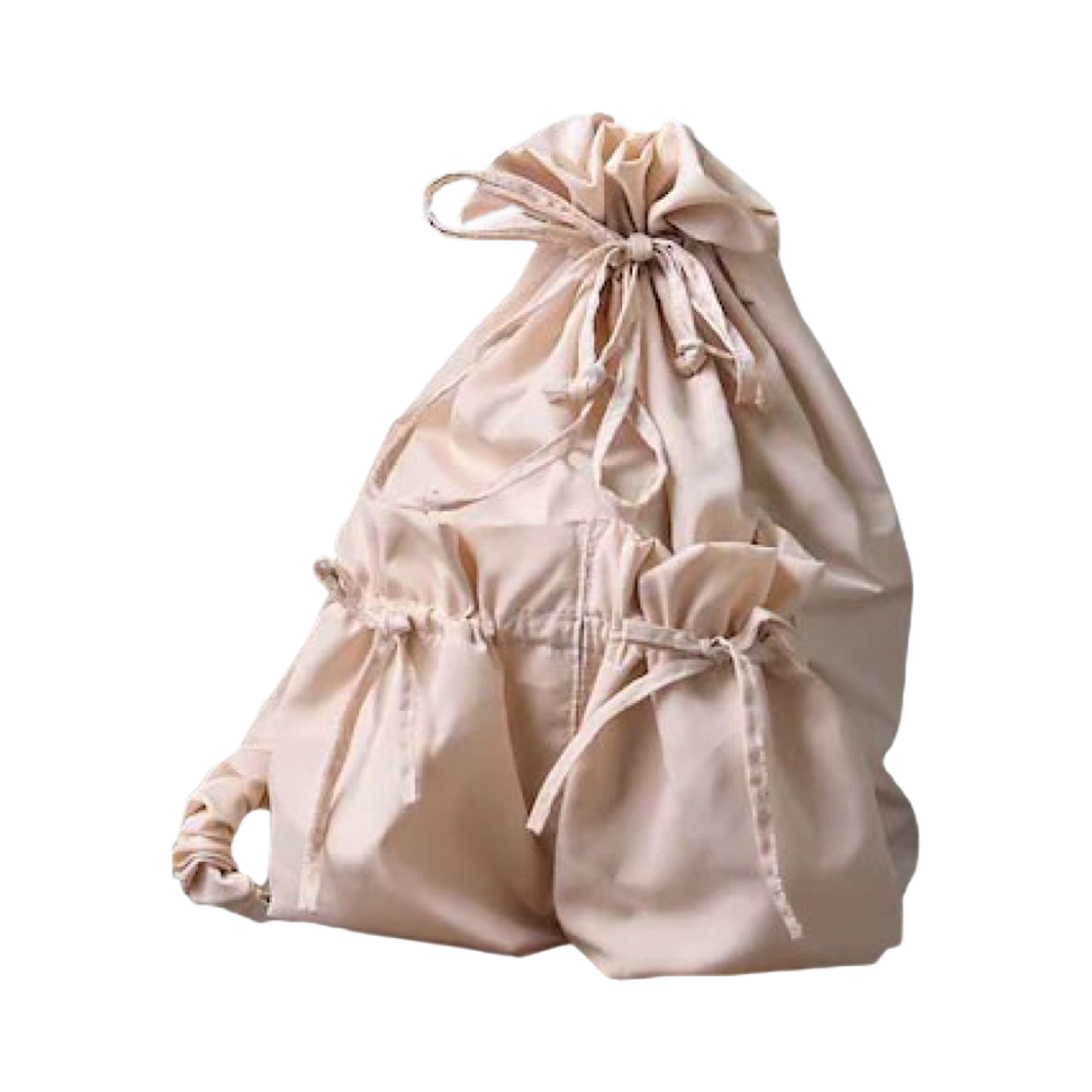 - Freak's Store Gathered One Shoulder Ribbon Bag Natural