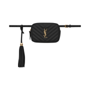 Saint Laurent Lou Belt Bag in Quilted Leather Black