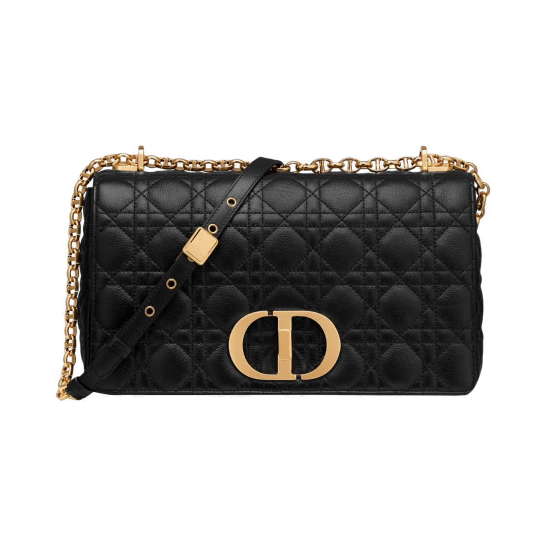 디올 라지 카로백 서플 까나쥬 카프스킨 블랙