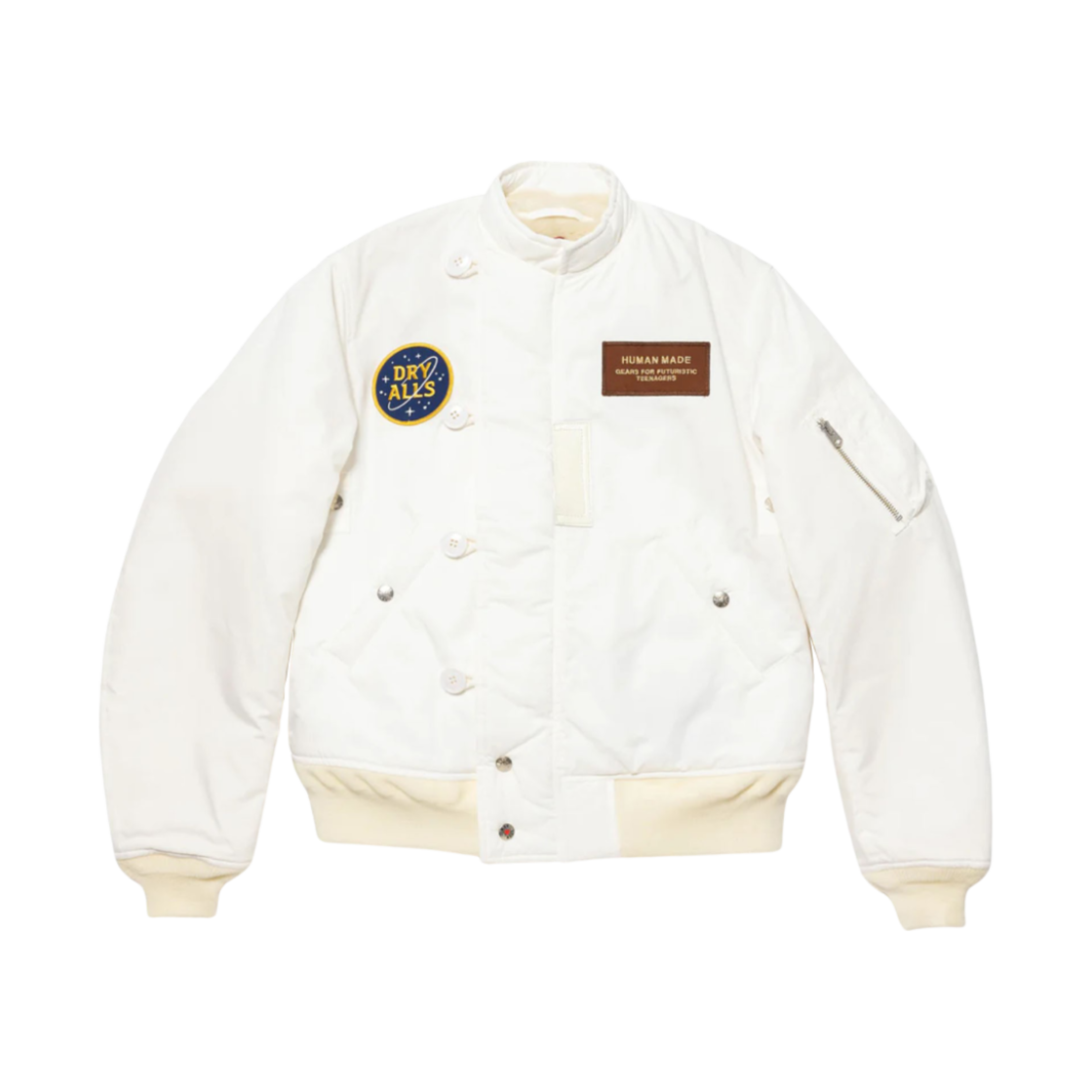 휴먼 메이드 베어 플라이트 자켓 화이트(Human Made Bear Flight Jacket White) - 1