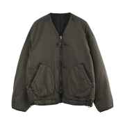 Polyteru x 1011 Camou Liner Jacket (Quilted Cardigan 2.0) Used Olive - 23FW