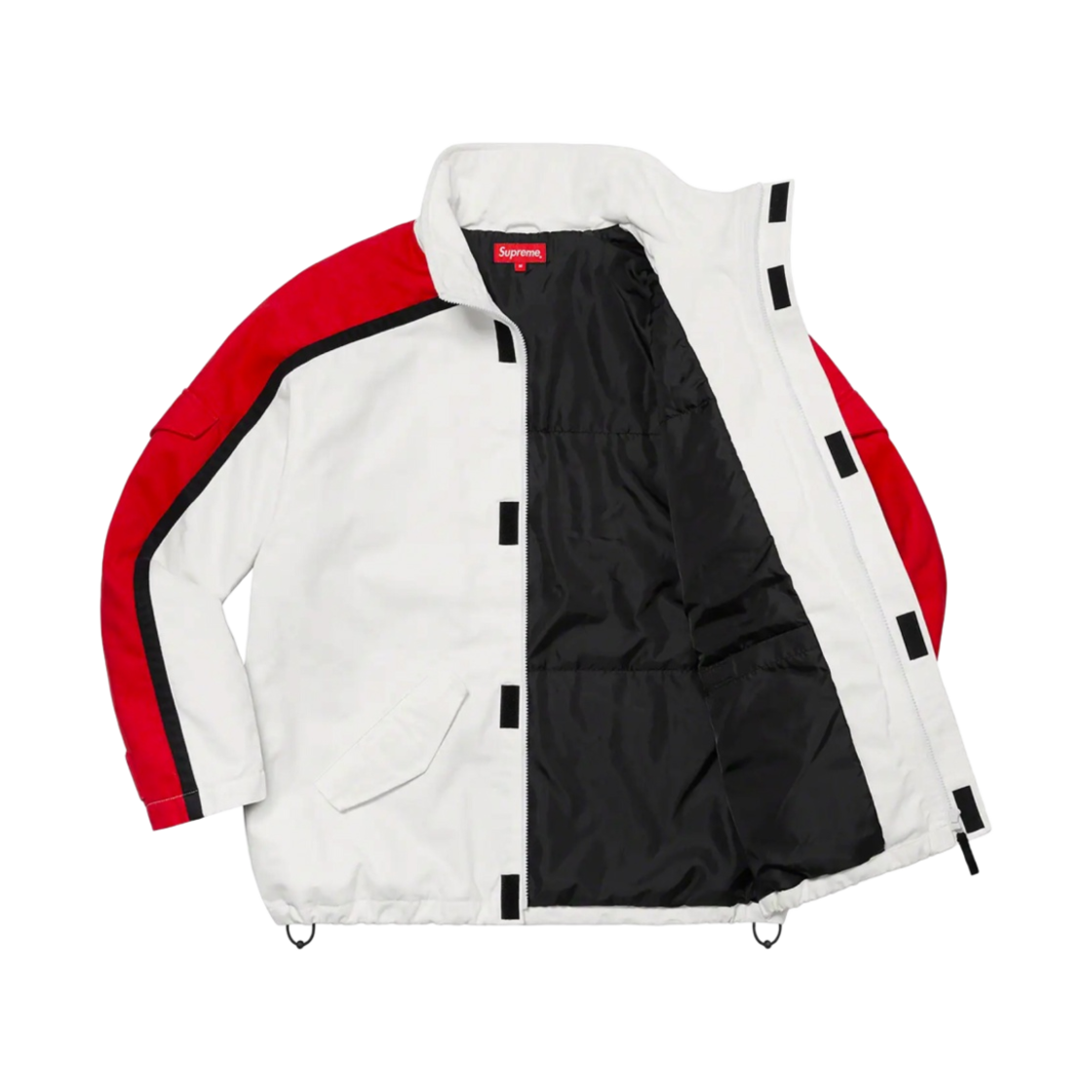 슈프림 브러쉬드 트윌 집 자켓 화이트 - 22FW(Supreme Brushed Twill Zip Jacket White - 22FW) - 3