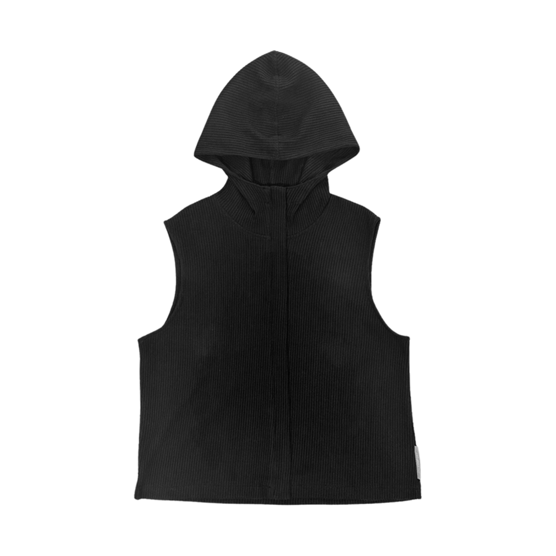 (W) 지초이 와플 베스트 블랙((W) Jichoi Waffle Vest Black)
