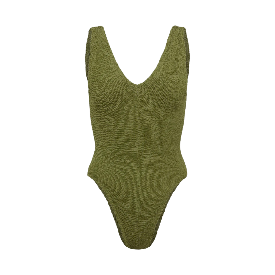 - (W) Hunza G Sadie Swim Metallic Moss