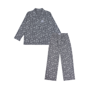 Foli Unisex Romantic Gingham Pj Set Black