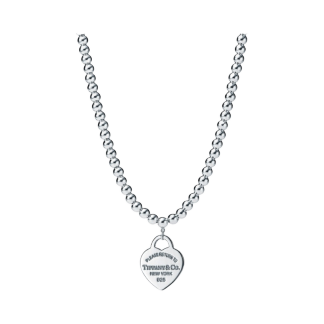 티파니 앤 코 리턴 투 티파니 비드 네클리스 스몰 실버(Tiffany & Co. Return To Tiffany Bead Necklace Small Silver) - 1
