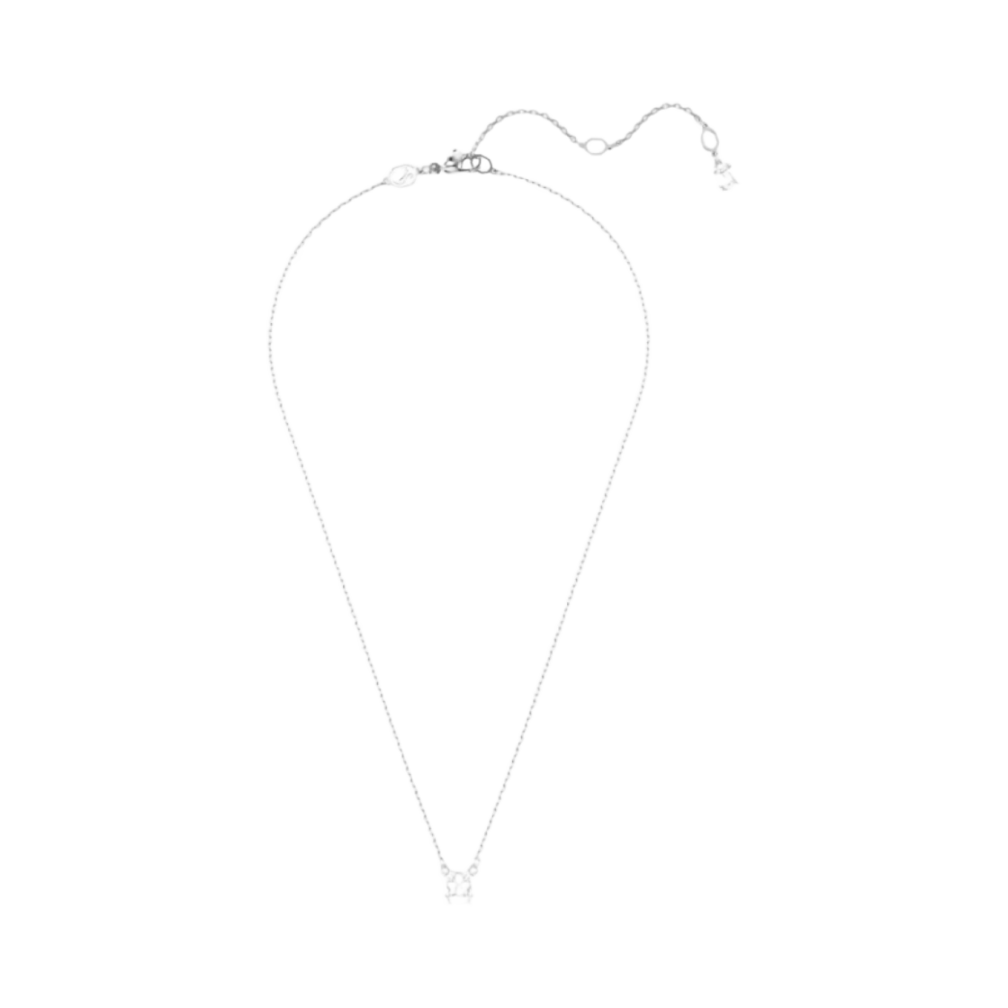 (W) 스와로브스키 스틸라 펜던트 스퀘어 컷 화이트 로듐 플래팅((W) Swarovski Stilla Pendant Square Cut White Rhodium Plated)