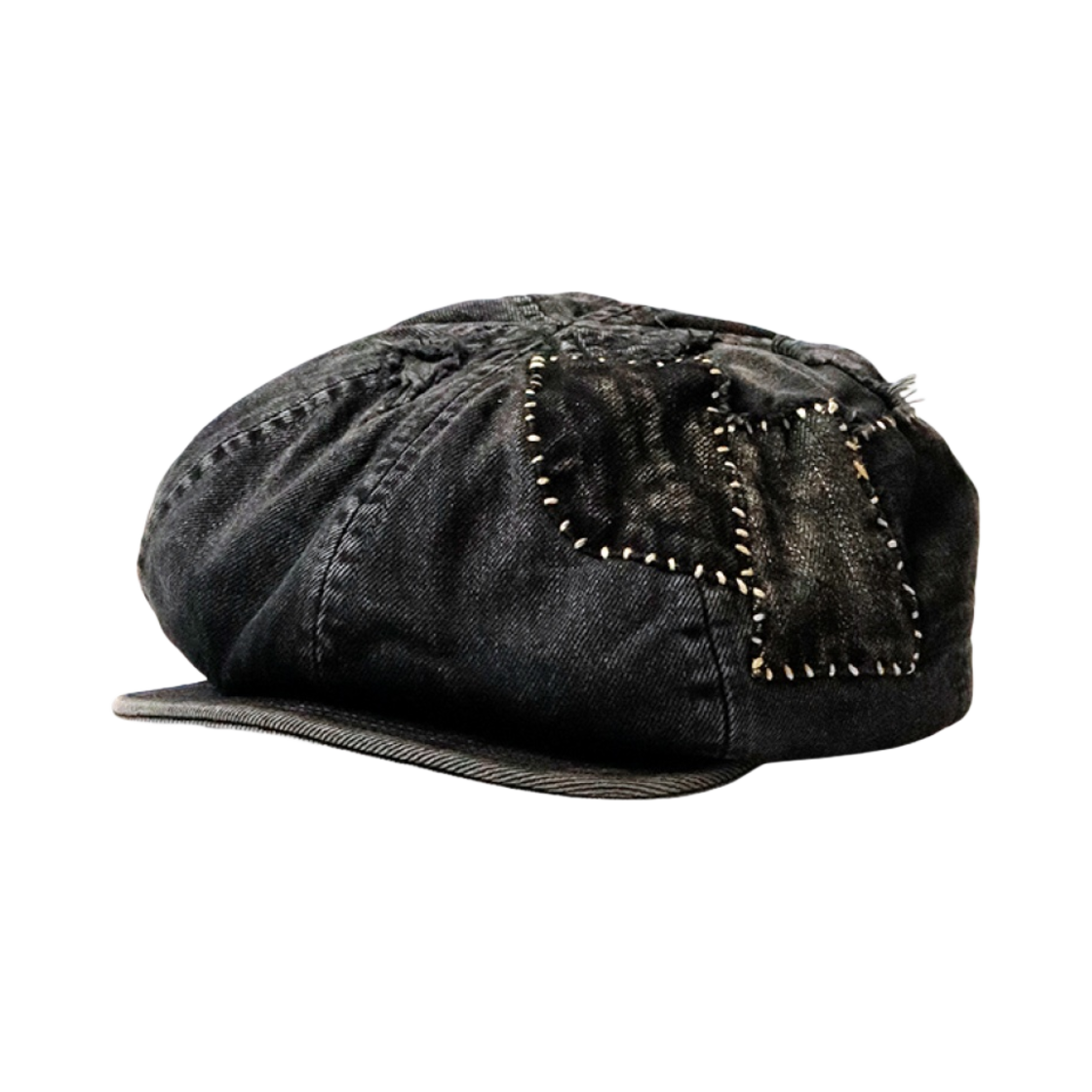 캐피탈 14온즈 블랙 데님 버드 햇 블랙(Kapital 14 oz. Black Denim Bird Hat Black) - 1