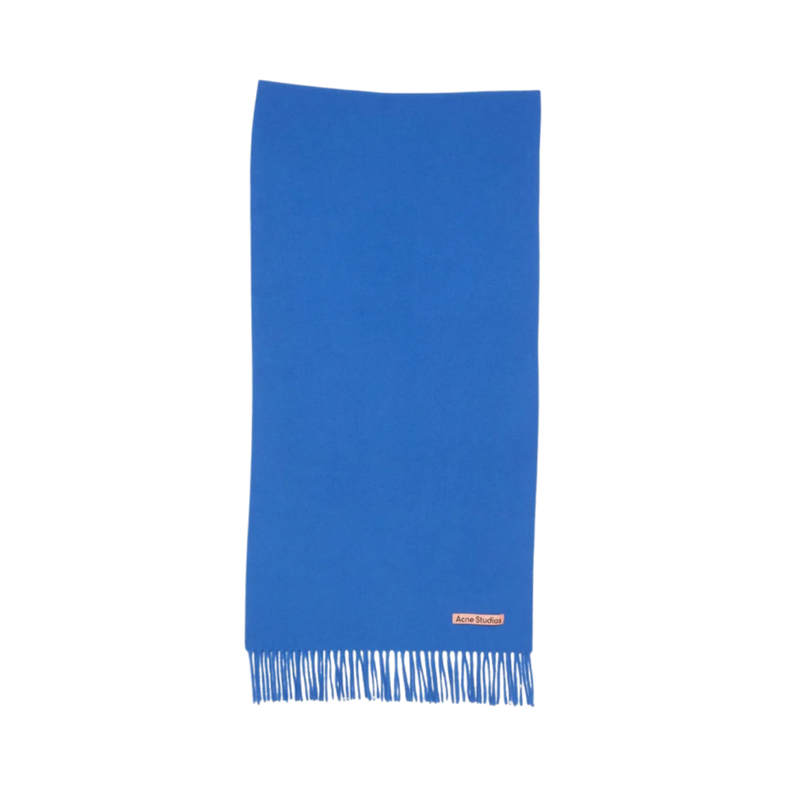 CA0210-AAN Acne Studios Narrow Wool Fringe Muffler Blue