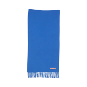 Acne Studios Narrow Wool Fringe Muffler Blue