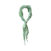 Kapital Washer Silk Neckerchief Pecos Paisley Light Green
