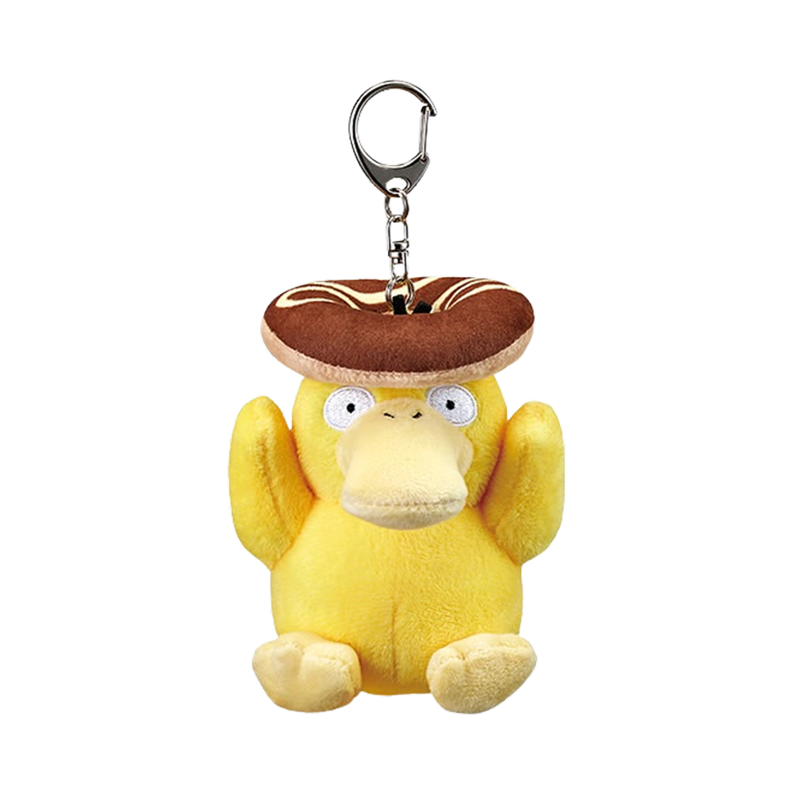 포켓몬 x 크리스피크림도넛 고라파덕 플러시 키링 옐로우(Pokemon x Krispy Kreme Psyduck Plush Keyring Yellow)