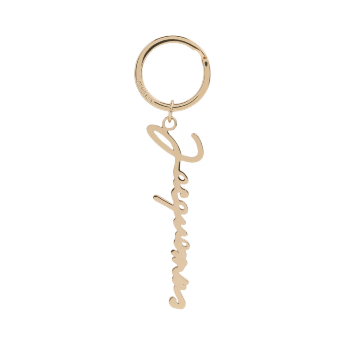 자크뮈스 르 포르테 클레 자크뮈스 시그니쳐 로고 키링 라이트 골드(Jacquemus Le Porte Cles Jacquemus Signature Logo Keyring Light Gold) - 1