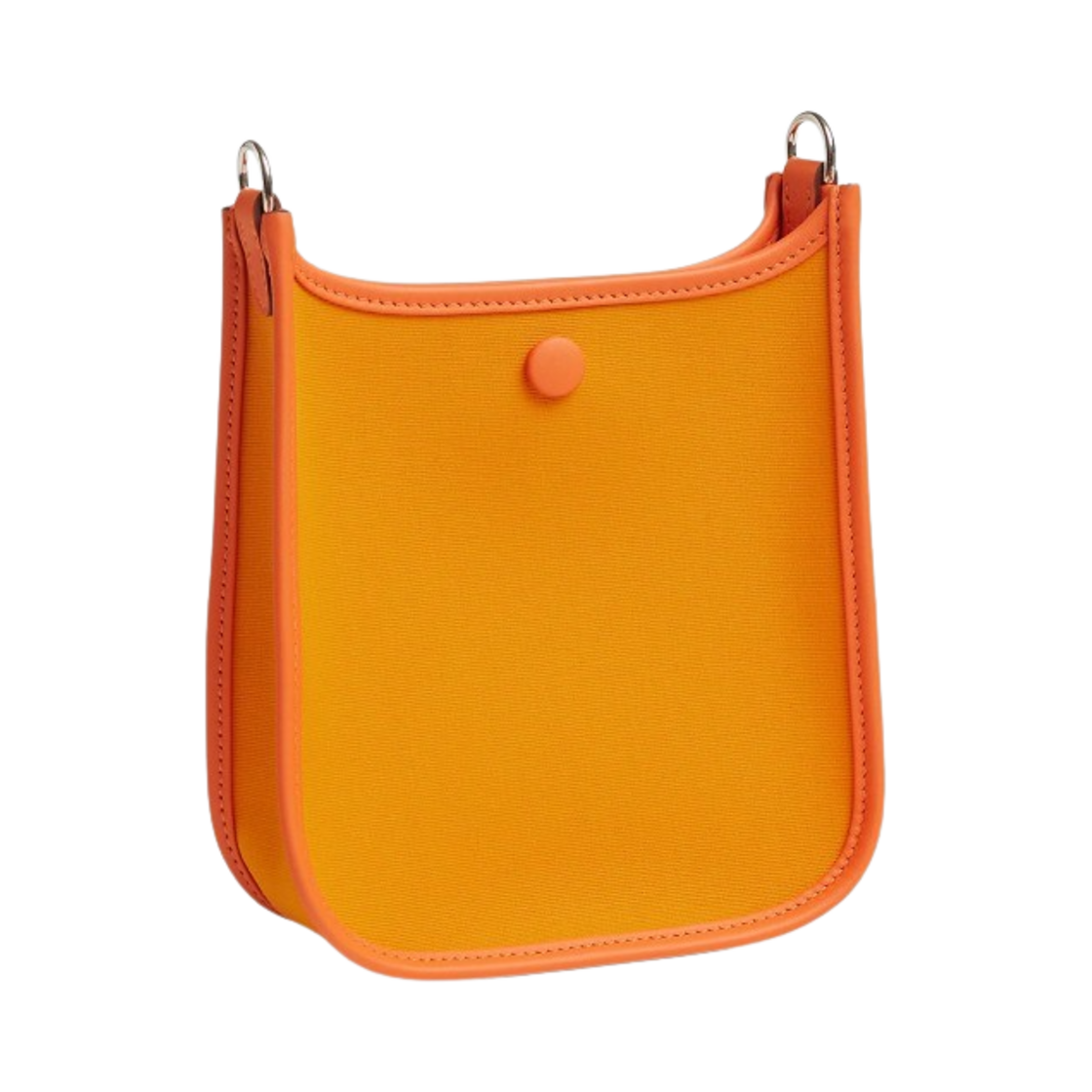 에르메스 네오 에블린 16 투톤 오피시에 스위프트 & 팔라듐 하드웨어 죤 도르 프 오랑쥬 미니옴(Hermes Neo Evelyne 16 Bag Two-Tone Officier Swift & Palladium Jaune D'or Feu Orange Minium) - 3