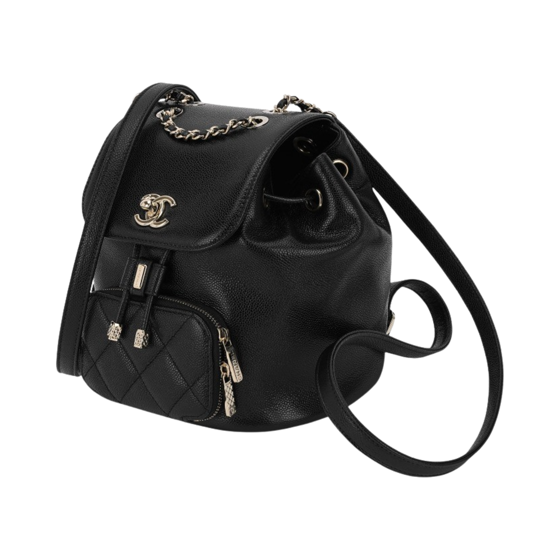 샤넬 스몰 백팩 그레인드 카프스킨 & 골드 메탈 블랙(Chanel Small Backpack Grained Calfskin & Gold Black) - 2