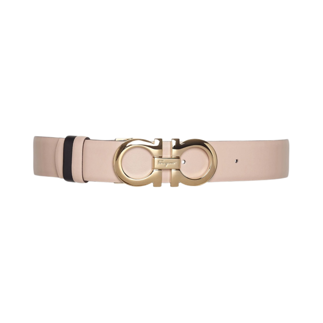 페라가모 리버시블 어드저스터블 간치니 벨트 뉴 비스크 블랙(Ferragamo Reversible Adjustable Gancini Belt New Bisque Black) - 1