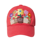 The Museum Visitor Five Flower Pot Ball Cap Red -23PS
