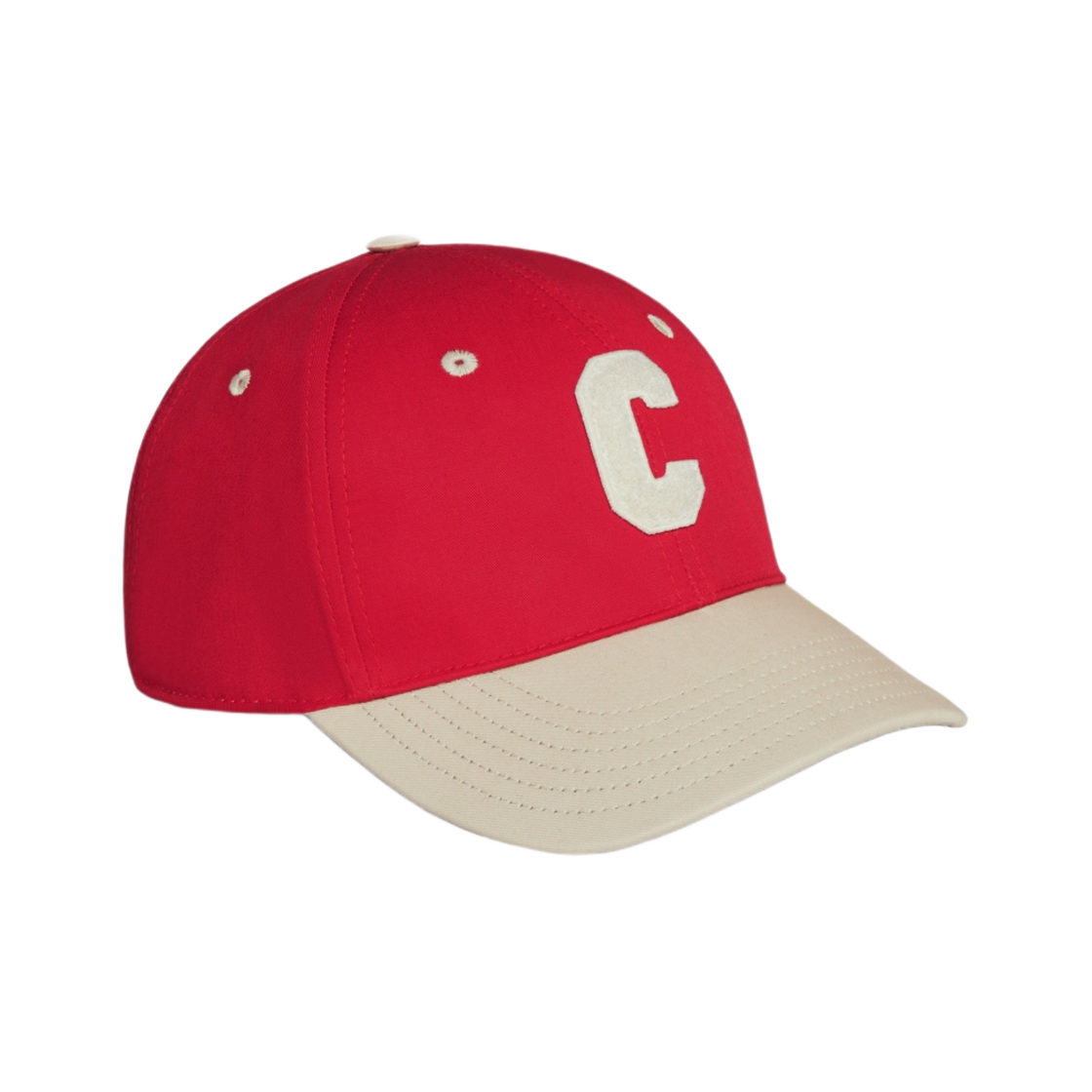 셀린느 이니셜 베이스볼 캡 코튼 레드 베이지(Celine Initial Baseball Cap in Cotton Red Beige) - 2