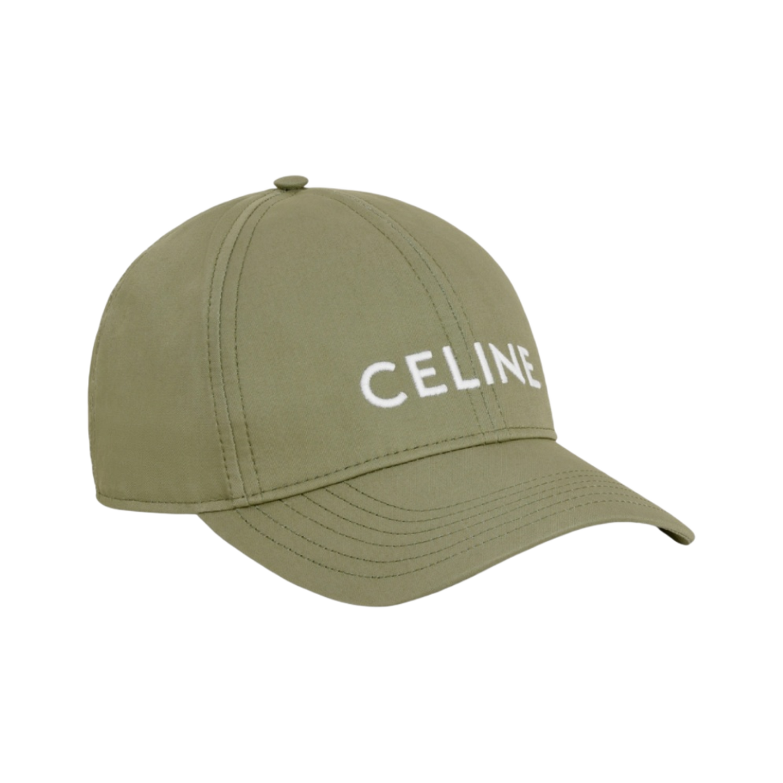 (W) 셀린느 코튼 베이스볼 캡 그레이 그린((W) Celine Baseball Cap in Cotton Grey Green) - 2