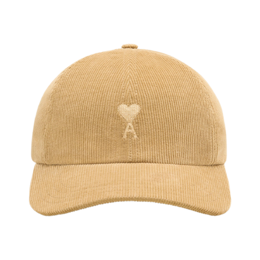 AMI Tonal de Coeur Embroidery Cap Sand