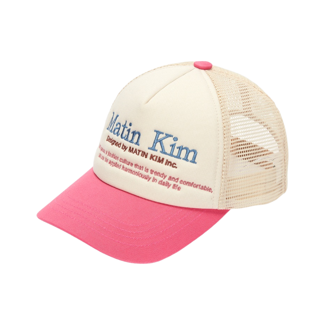 마뗑킴 헤리티지 트러커 볼캡 핑크(Matin Kim Heritage Trucker Ball Cap Pink) - 2
