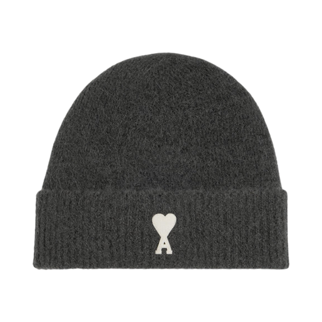 아미 스몰 하트 로고 비니 다크 그레이 오프 화이트(AMI de Coeur Beanie Dark Grey Off White) - 1