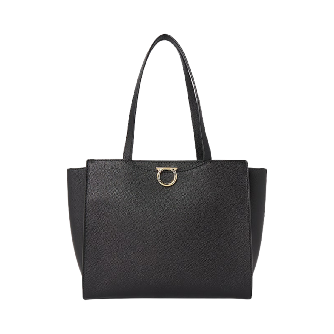 213935-760960 Ferragamo Gemini Leather Shoulder Bag Black