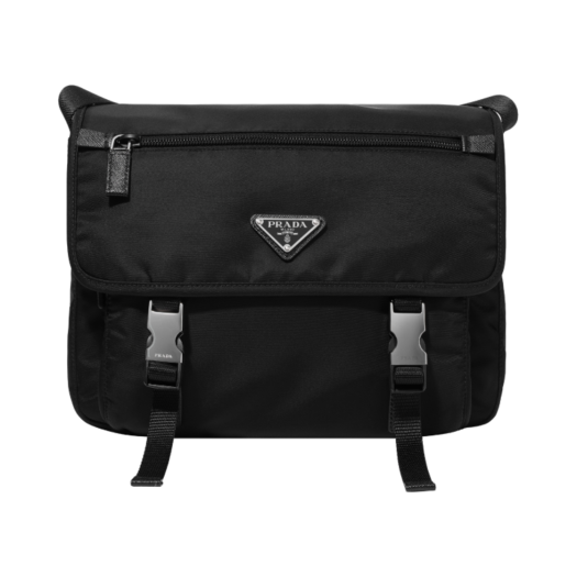 Prada Tessuto Nylon Massenger Bag Black