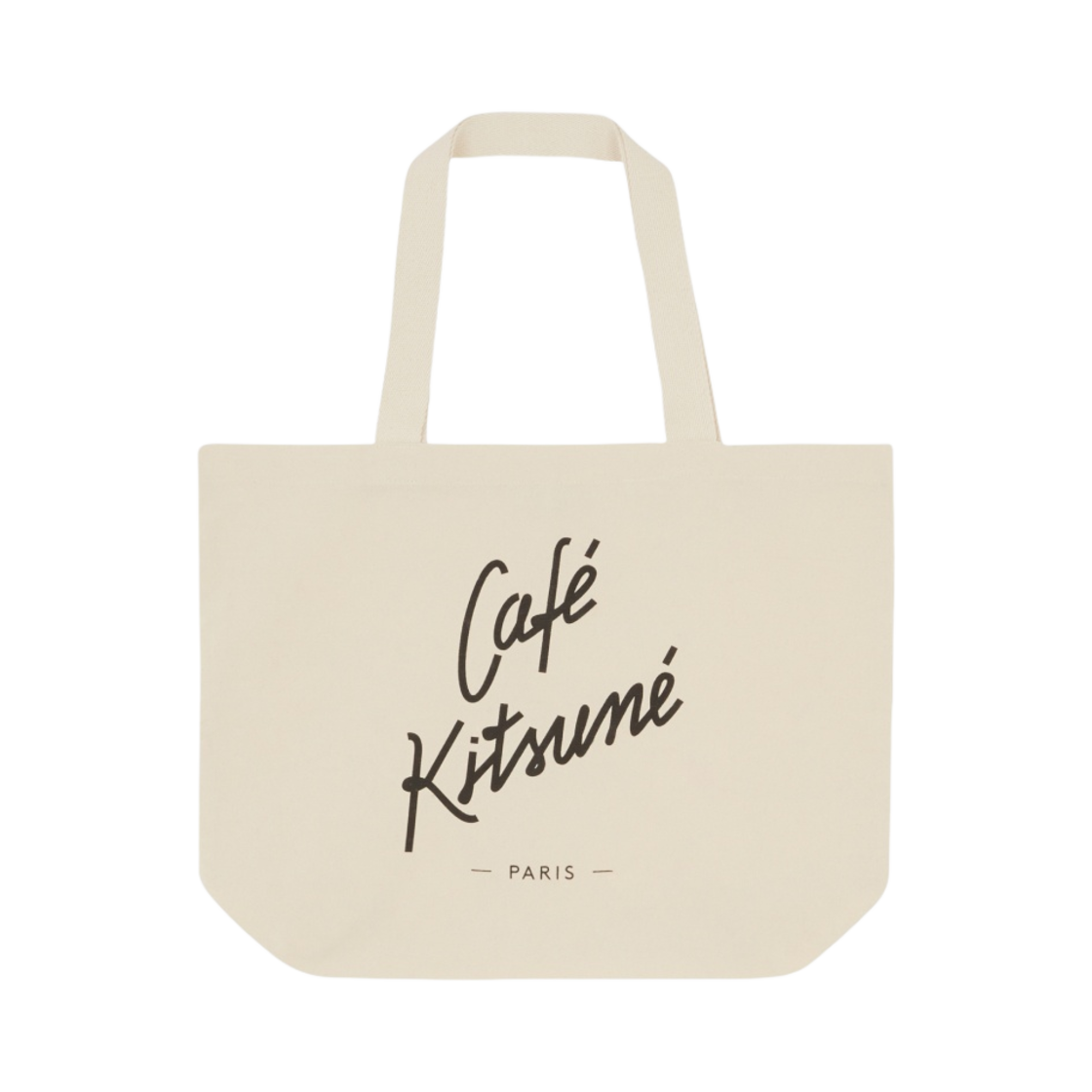 메종 키츠네 토트백 카페 키츠네 잇 라떼(Maison Kitsune Tote Bag Cafe Kitsune Lt Latte)
