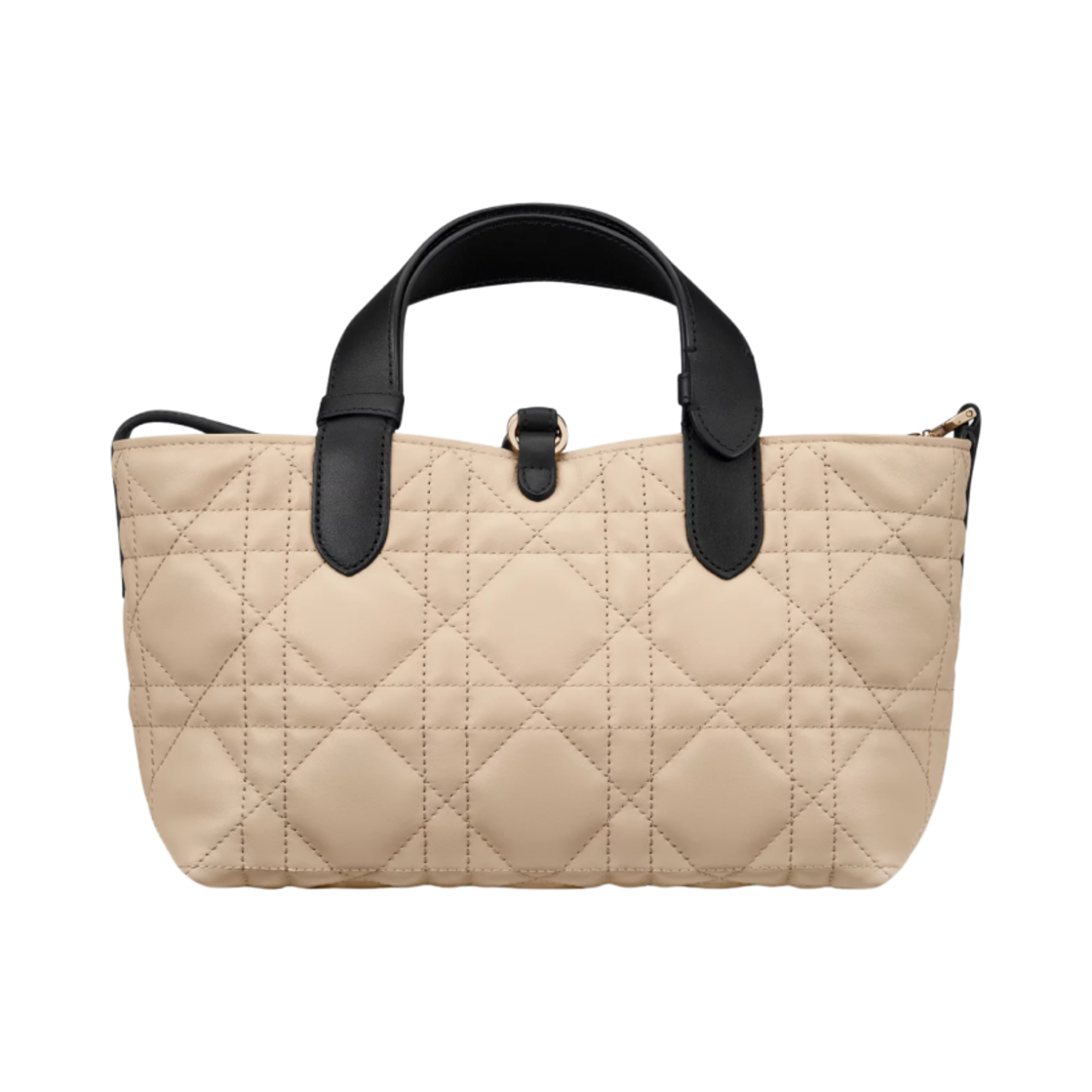 디올 스몰 뚜주흐 백 매크로까나쥬 카프스킨 로프 베이지 블랙(Dior Small Toujours Bag Macrocannage Calfskin Rope Beige Black) - 4