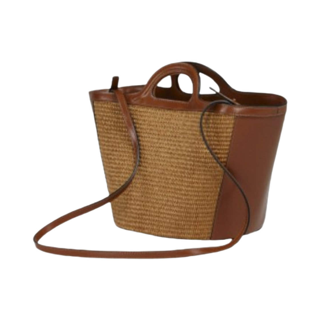 마르니 레더 & 라피아 트로피칼리아 스몰백 로우 시에나(Marni Leather & Raffia Tropicalia Small Bag Raw Sienna) - 2