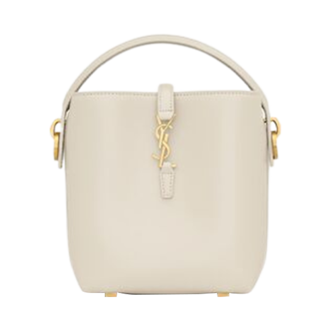 생로랑 르 37 미니 샤이니 레더 블랑 빈티지(Saint Laurent Le 37 Mini in Shiny Leather Blanc Vintage) - 1