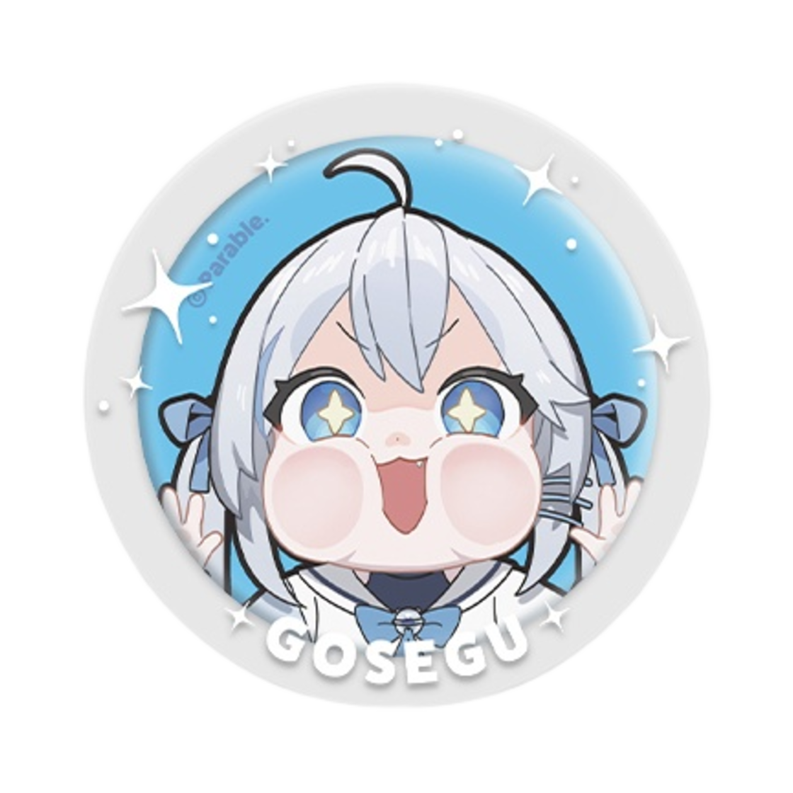 우왁굳 이세계 페스티벌 캔 뱃지 + PVC 커버 세트 고세구(Woowakgood Isegye Festival Can Badge + PVC Cover Set Gosegu)