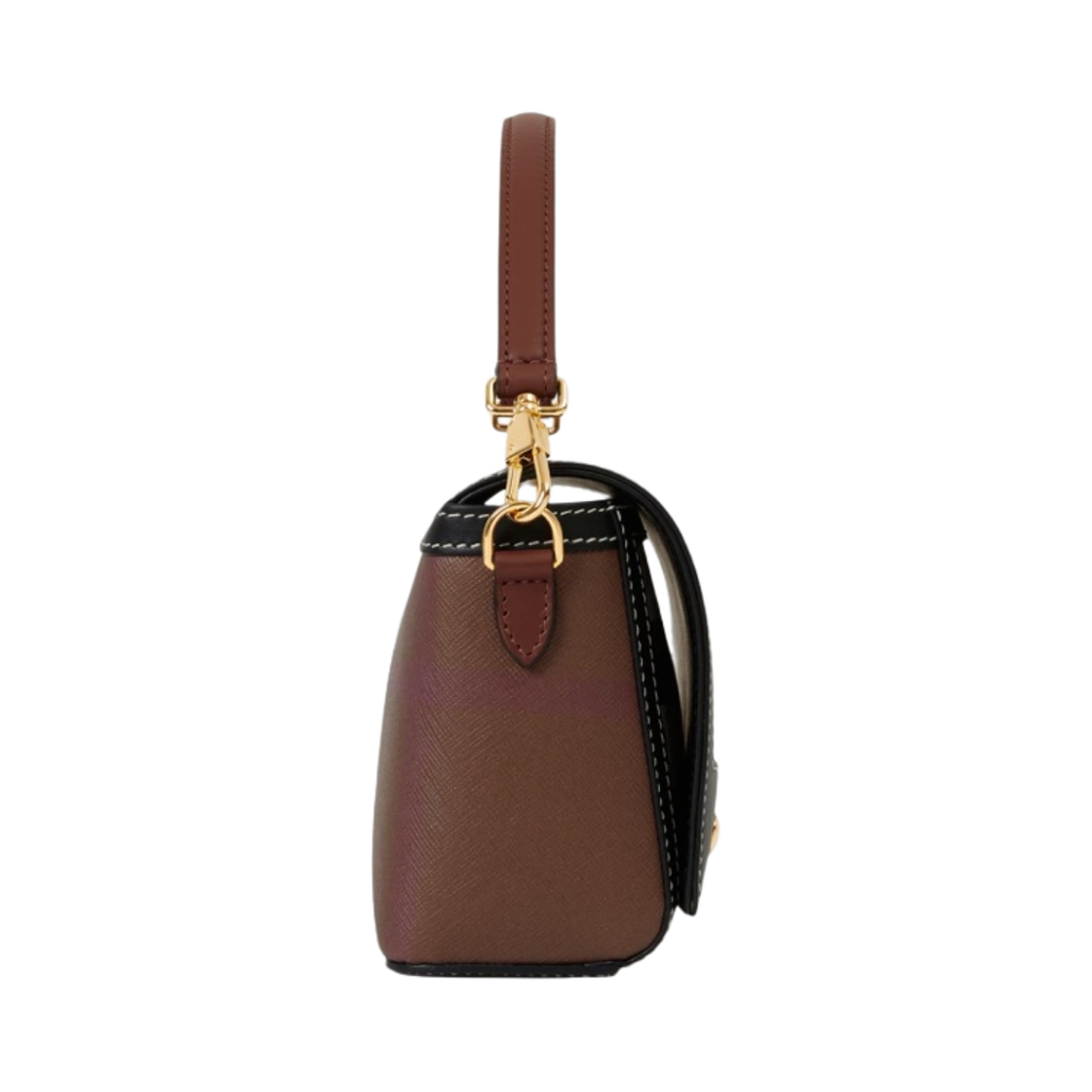 버버리 탑 핸들 노트백 다크 버치 브라운(Burberry Top Handle Note Bag Dark Birch Brown) - 2