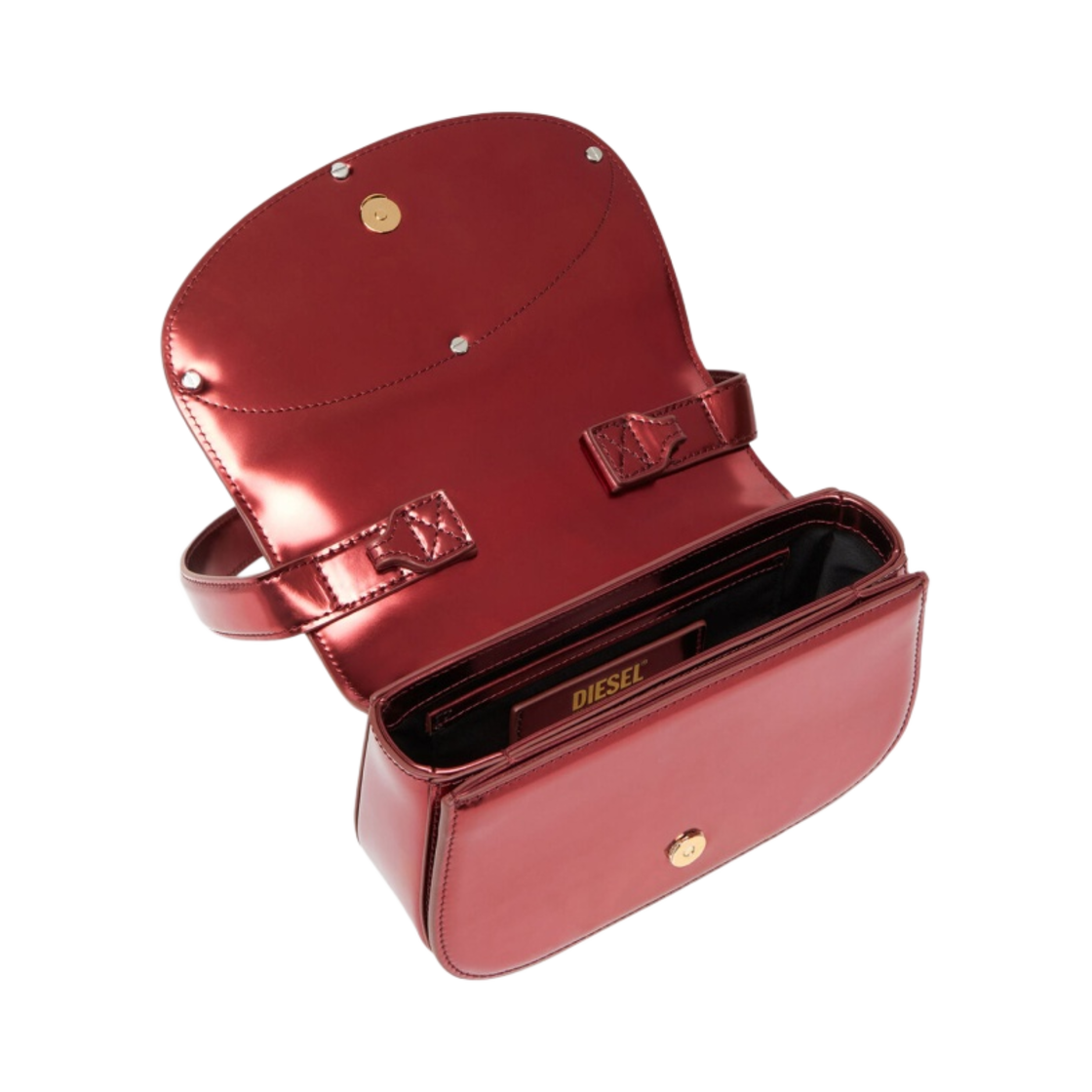 디젤 Cl-1DR 레더 숄더백 버건디(Diesel Cl-1DR Leather Shoulder Bag Burgundy) - 4