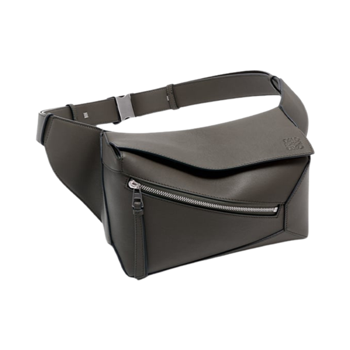 로에베 클래식 카프스킨 스몰 퍼즐 범백 다크 그레이(Loewe Small Puzzle Bumbag in Classic Calfskin Dark Grey) - 3